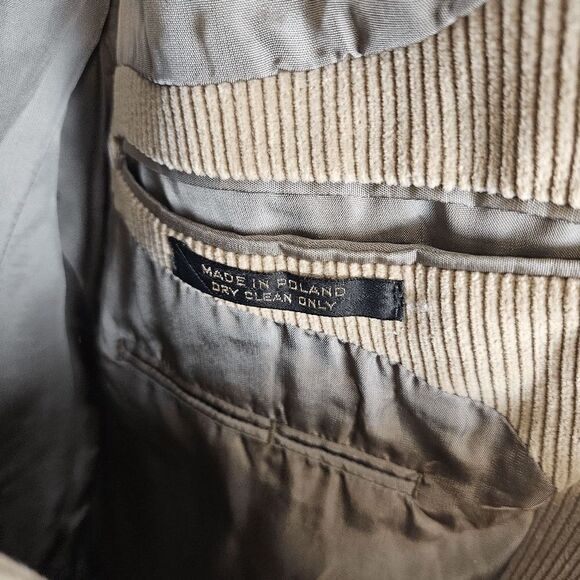 Raleighs Corduroy Collection Mens Blazer Sport Coat Jacket Tortoiseshell 2 Butto - Picture 4 of 8